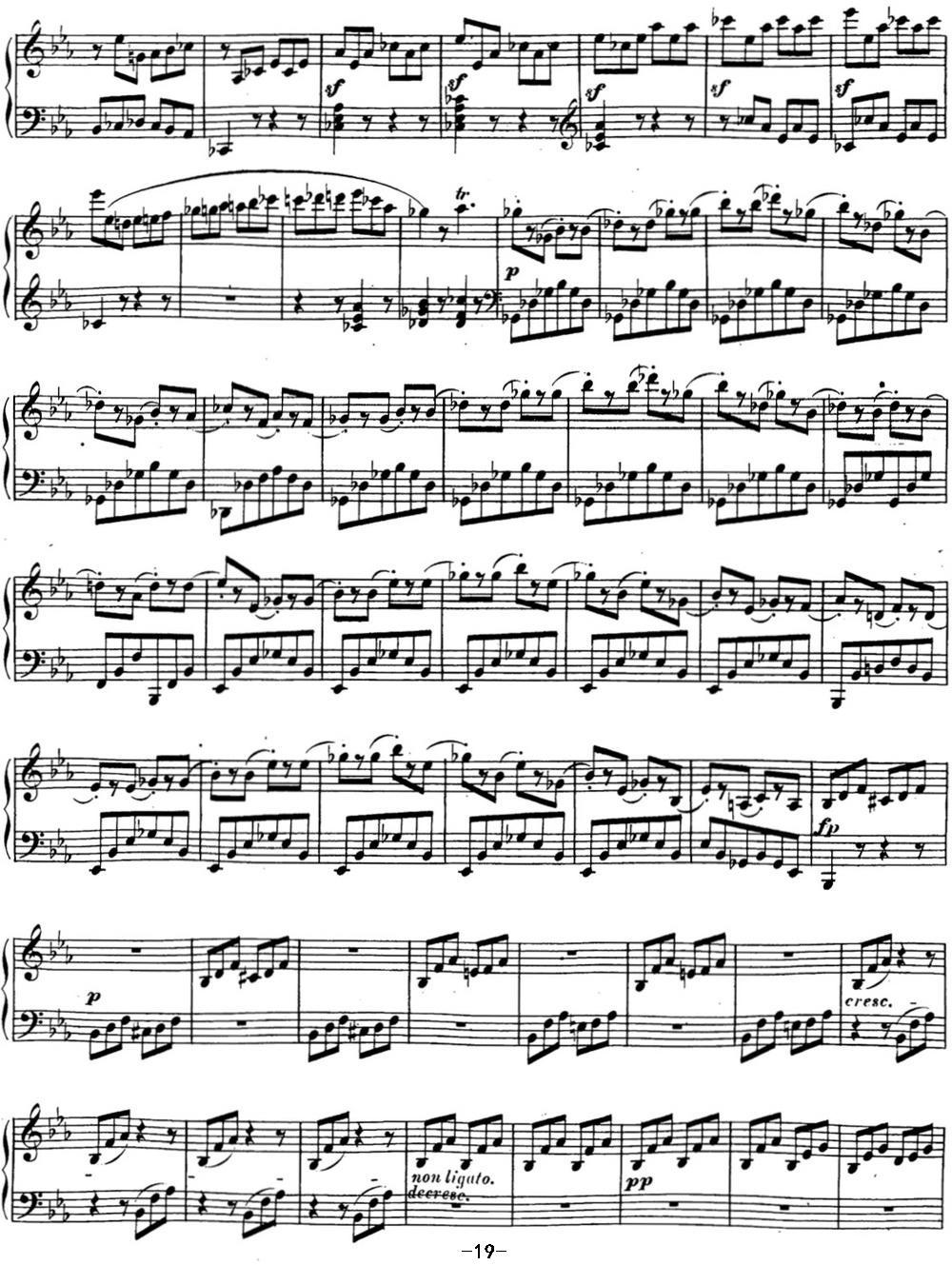 贝多芬钢琴奏鸣曲18 狩猎 降E大调 Op.31 No.3 E-flat major钢琴曲谱（图19）