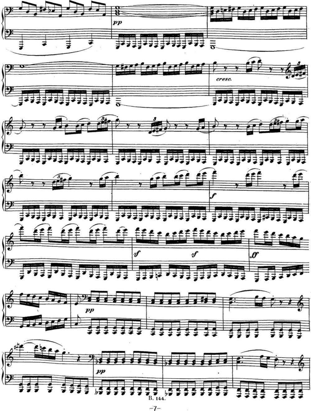 贝多芬钢琴奏鸣曲21 黎明（华尔斯坦） C大调 Op.53 C major钢琴曲谱（图7）