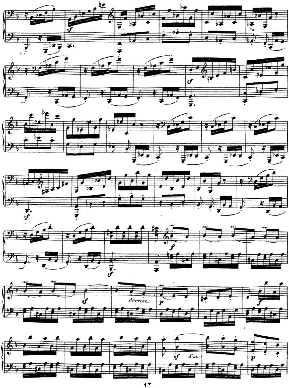 贝多芬钢琴奏鸣曲17 暴风雨 d小调 Op.31 No.2 D minor钢琴曲谱（图17）