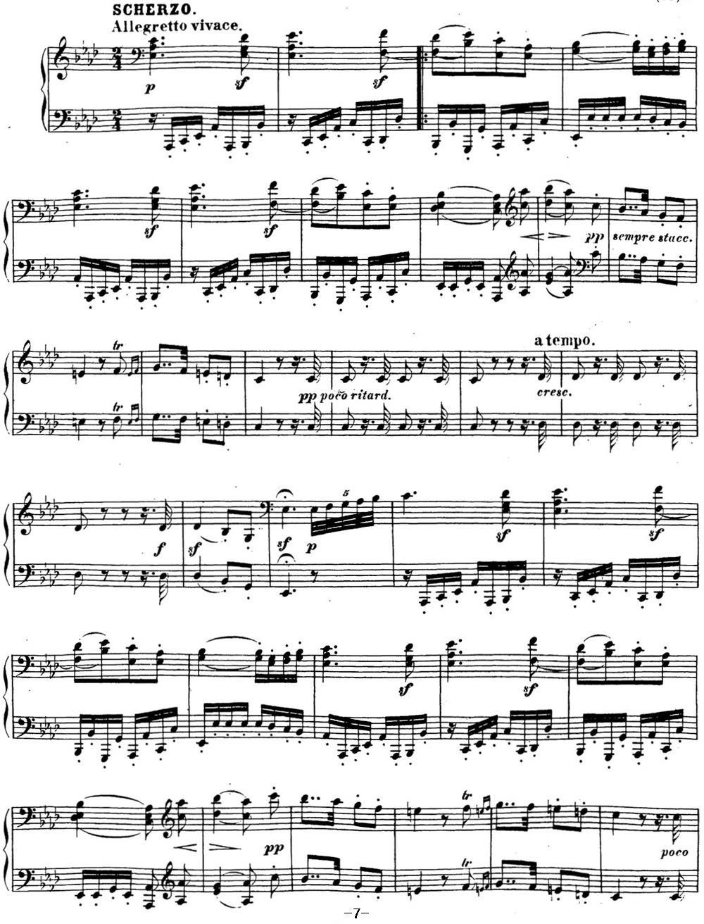 贝多芬钢琴奏鸣曲18 狩猎 降E大调 Op.31 No.3 E-flat major钢琴曲谱（图7）