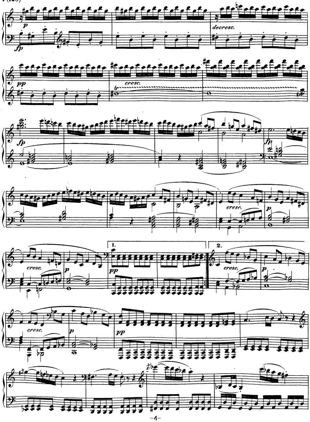 贝多芬钢琴奏鸣曲21 黎明（华尔斯坦） C大调 Op.53 C major钢琴曲谱（图4）