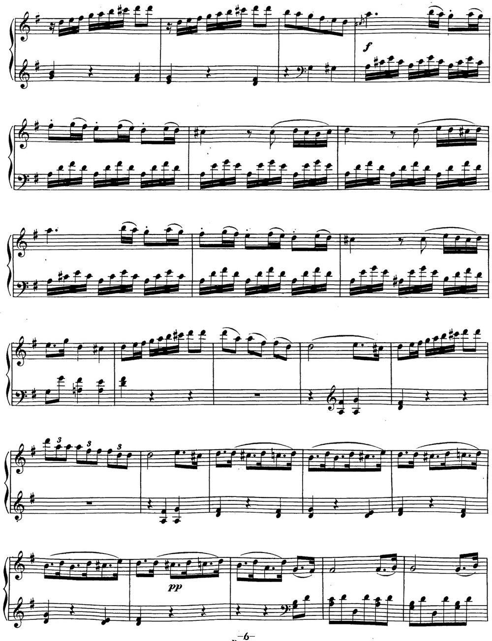 贝多芬钢琴奏鸣曲20 G大调 Op.49 No.2 G major钢琴曲谱（图6）