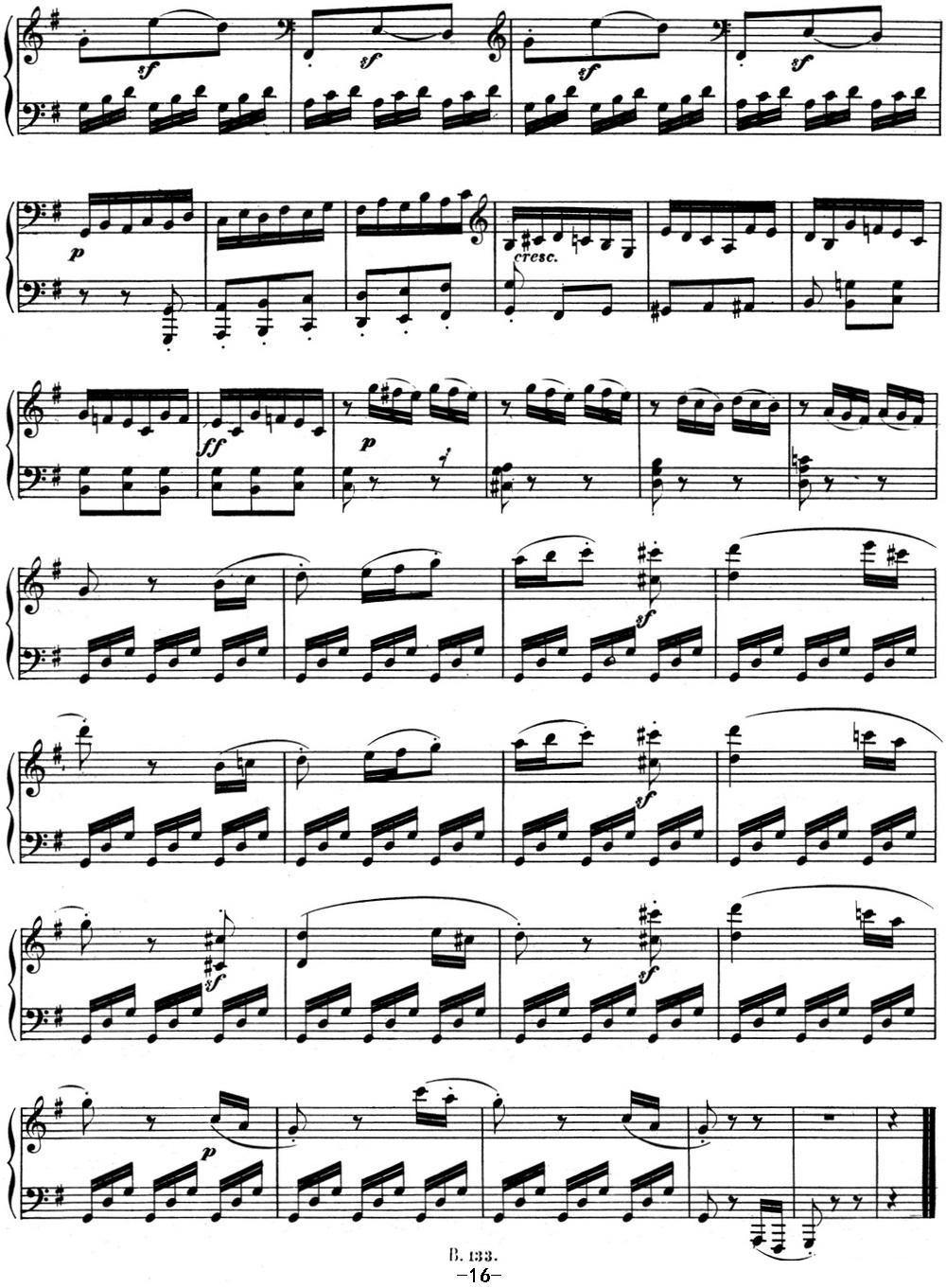 贝多芬钢琴奏鸣曲10 G大调 Op.14 No.2 G major钢琴曲谱（图16）