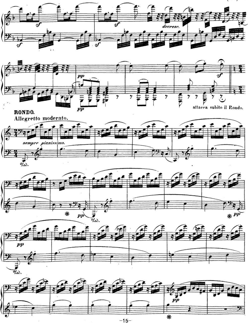 贝多芬钢琴奏鸣曲21 黎明（华尔斯坦） C大调 Op.53 C major钢琴曲谱（图15）