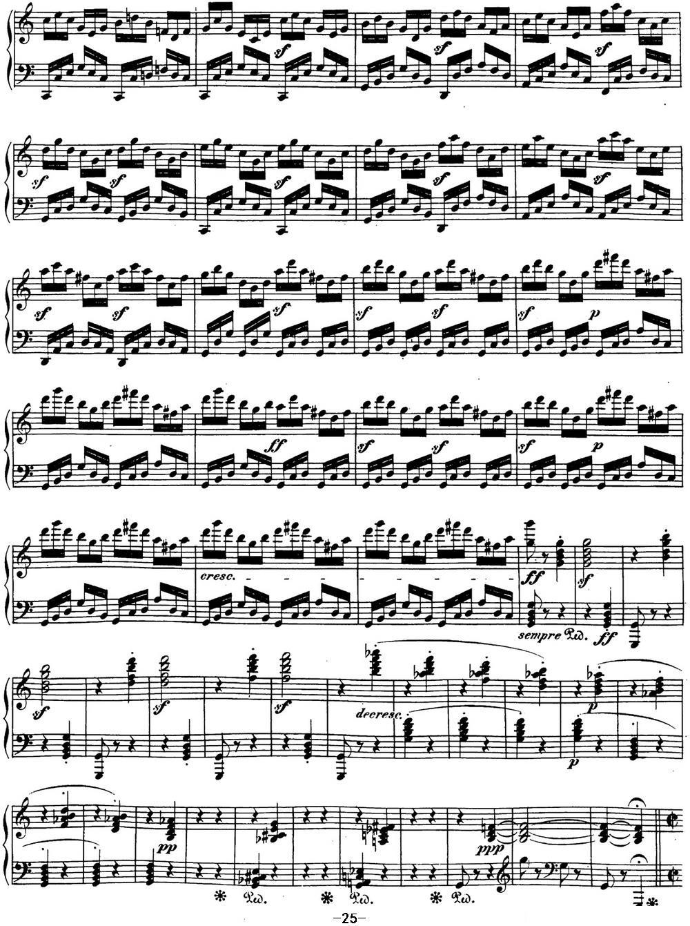 贝多芬钢琴奏鸣曲21 黎明（华尔斯坦） C大调 Op.53 C major钢琴曲谱（图25）