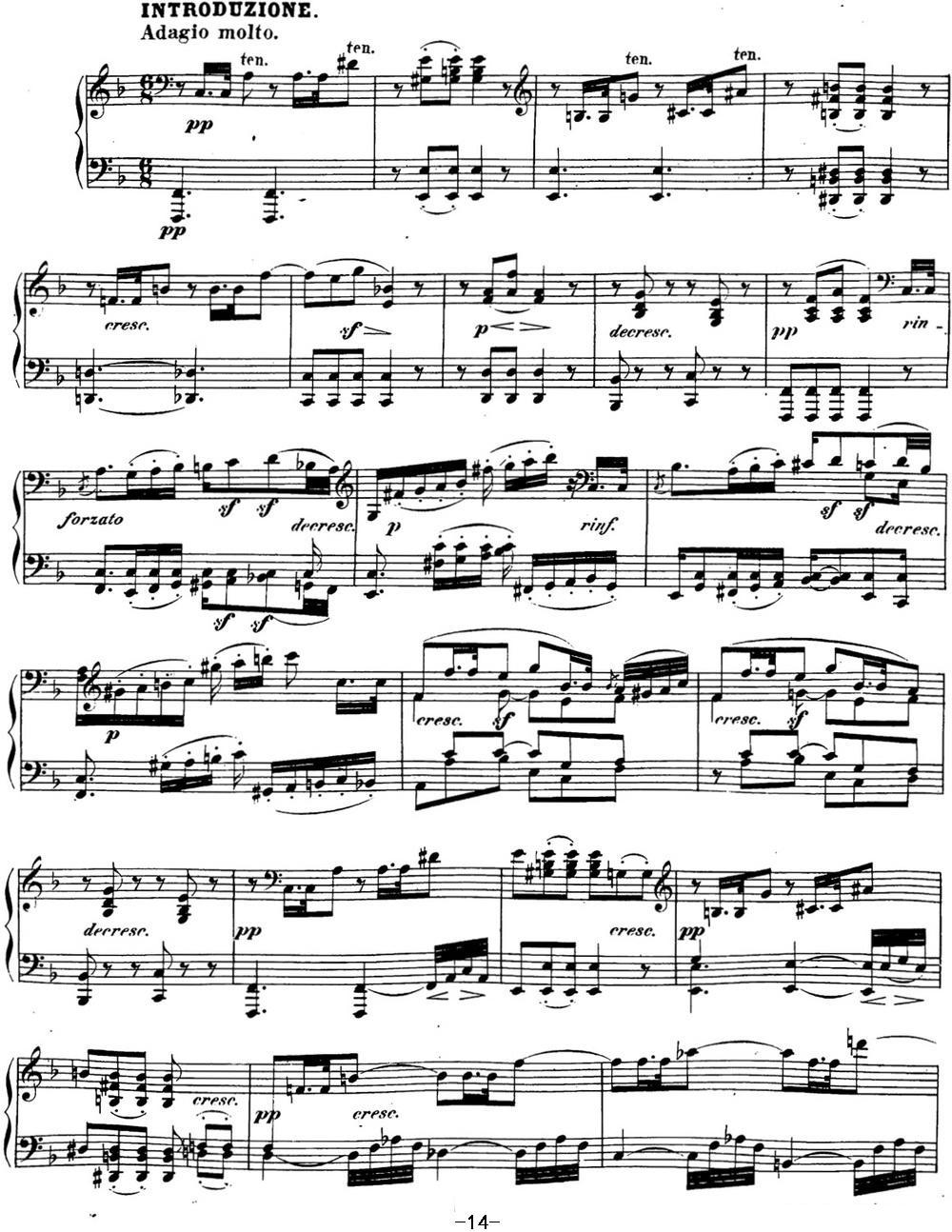 贝多芬钢琴奏鸣曲21 黎明（华尔斯坦） C大调 Op.53 C major钢琴曲谱（图14）