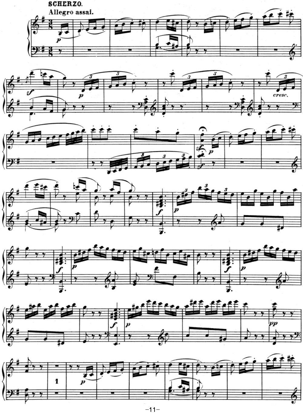 贝多芬钢琴奏鸣曲10 G大调 Op.14 No.2 G major钢琴曲谱（图11）
