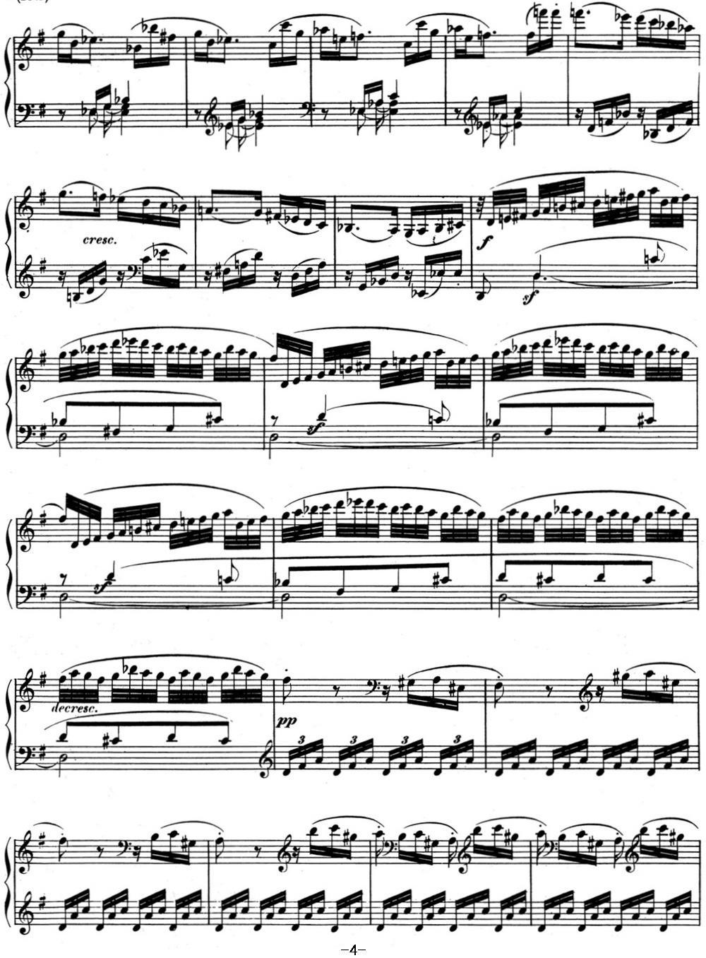 贝多芬钢琴奏鸣曲10 G大调 Op.14 No.2 G major钢琴曲谱（图4）