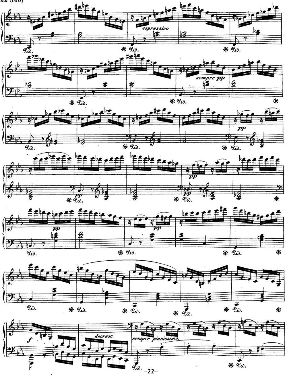 贝多芬钢琴奏鸣曲21 黎明（华尔斯坦） C大调 Op.53 C major钢琴曲谱（图22）