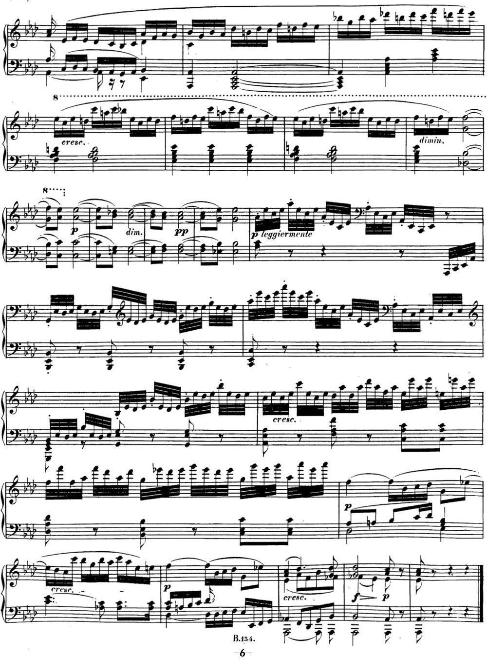贝多芬钢琴奏鸣曲31 降A大调 Op.110 A-flat major钢琴曲谱（图6）