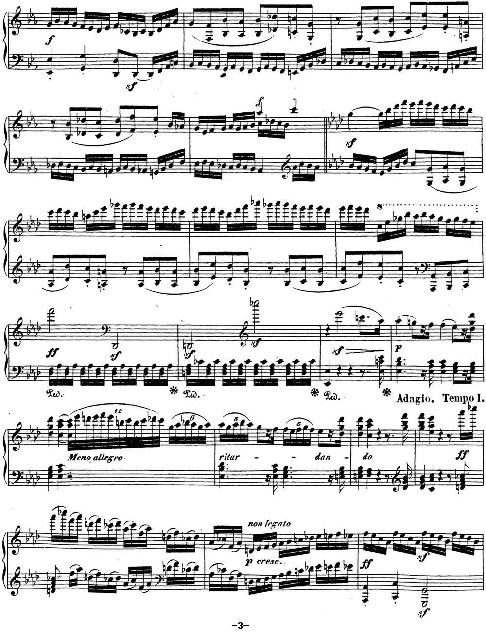 贝多芬钢琴奏鸣曲32 c小调 Op.111 C minor钢琴曲谱（图3）