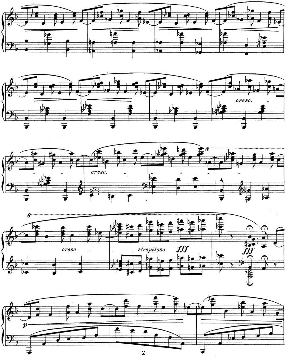 希曼诺夫斯基 9首钢琴前奏曲 Op.1 No.5钢琴曲谱（图2）