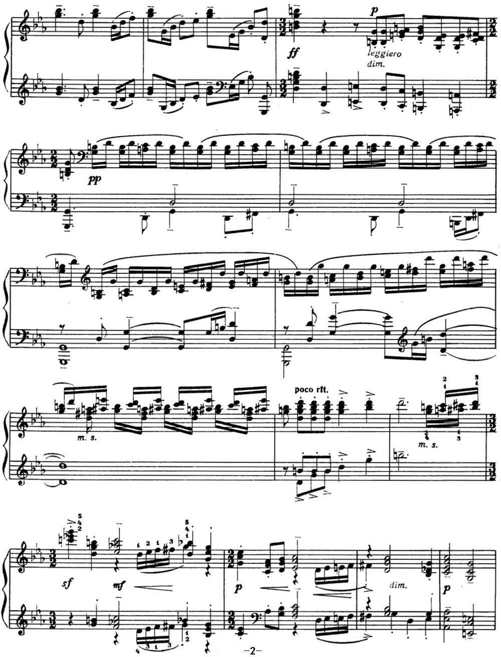 拉赫玛尼诺夫 音画练习曲6或7 Etudes tableaux Op.33 No.6钢琴曲谱（图2）