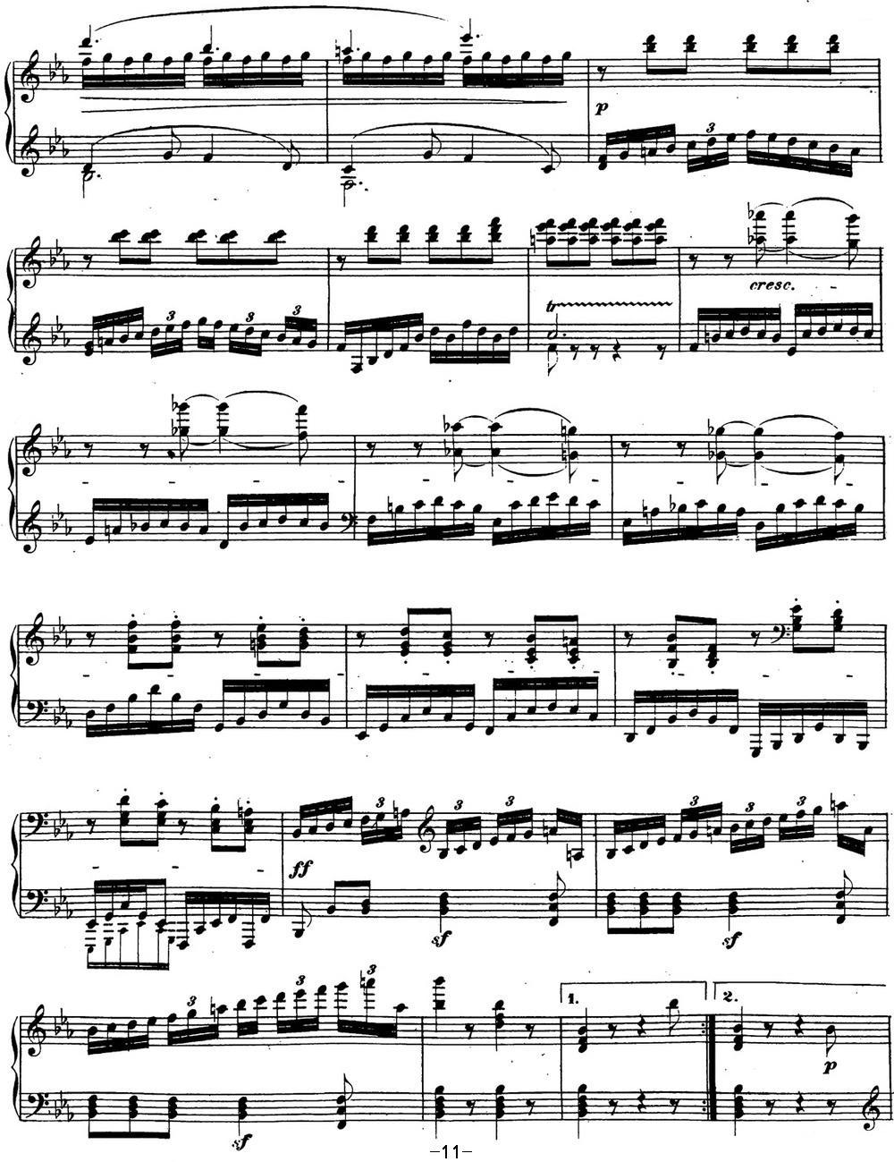贝多芬钢琴奏鸣曲26 告别 降E大调 Op.81a E-flat major钢琴曲谱（图11）
