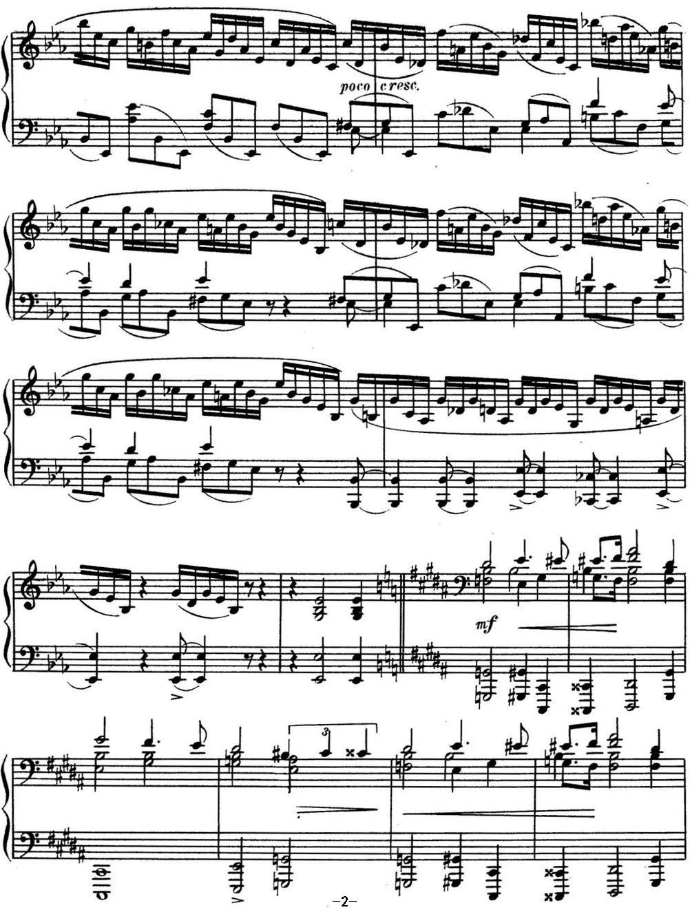 斯克里亚宾 钢琴练习曲 Op.42 No.8 Alexander Scriabin Etudes钢琴曲谱（图2）