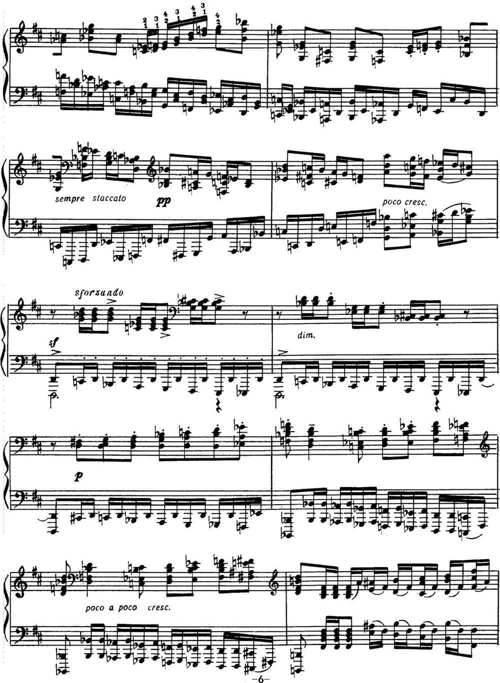 拉赫玛尼诺夫 音画练习曲17或18 Etudes tableaux Op.39 No.9钢琴曲谱（图6）