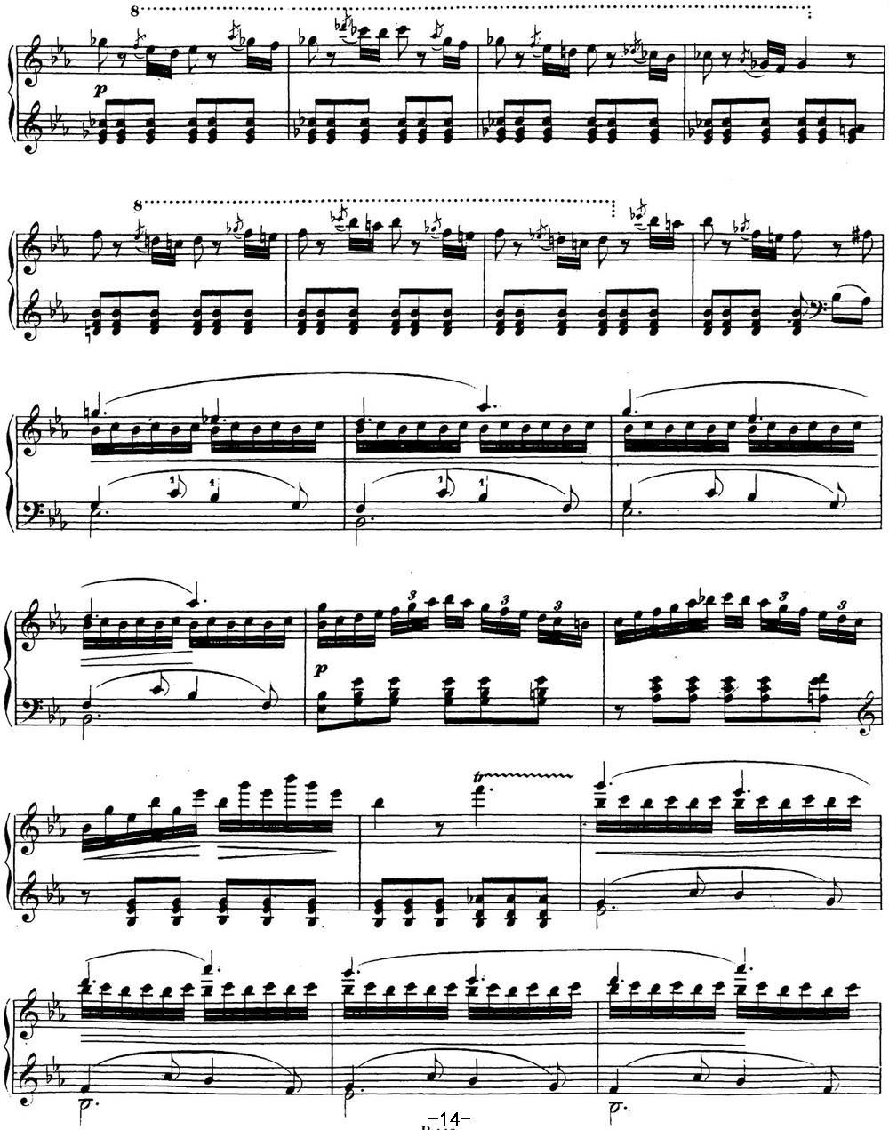 贝多芬钢琴奏鸣曲26 告别 降E大调 Op.81a E-flat major钢琴曲谱（图14）