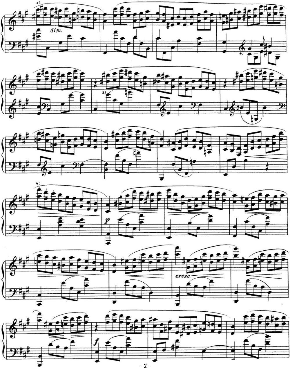 斯克里亚宾 钢琴练习曲 Op.8 No.6 Alexander Scriabin Etudes钢琴曲谱（图2）