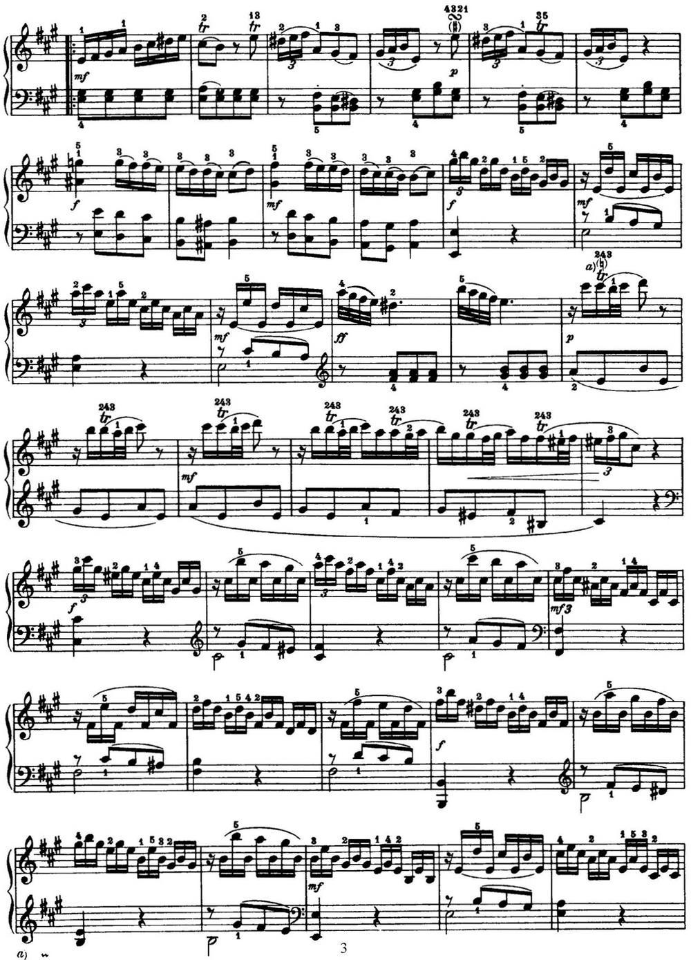 海顿 钢琴奏鸣曲 Hob XVI 5 Divertimento A major钢琴曲谱（图3）