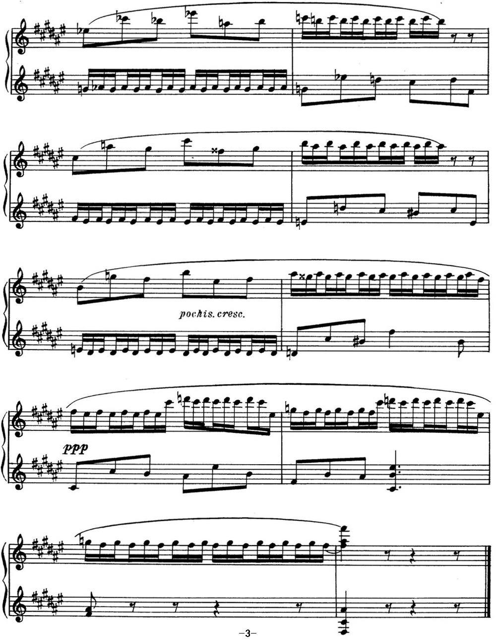 斯克里亚宾 钢琴练习曲 Op.42 No.3 Alexander Scriabin Etudes钢琴曲谱（图3）