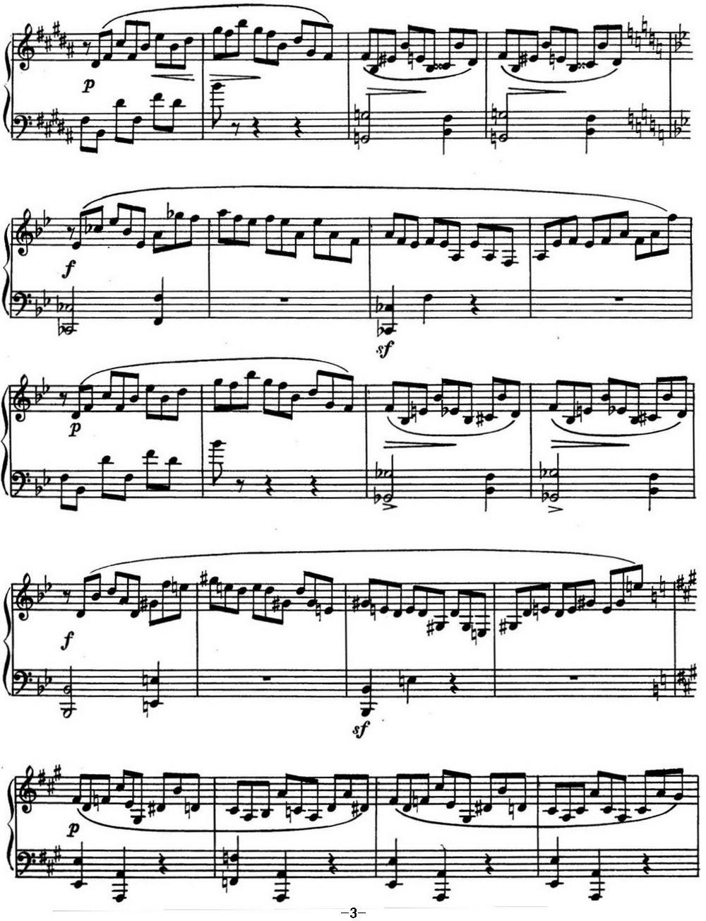 斯克里亚宾 钢琴练习曲 Op.42 No.1 Alexander Scriabin Etudes钢琴曲谱（图3）