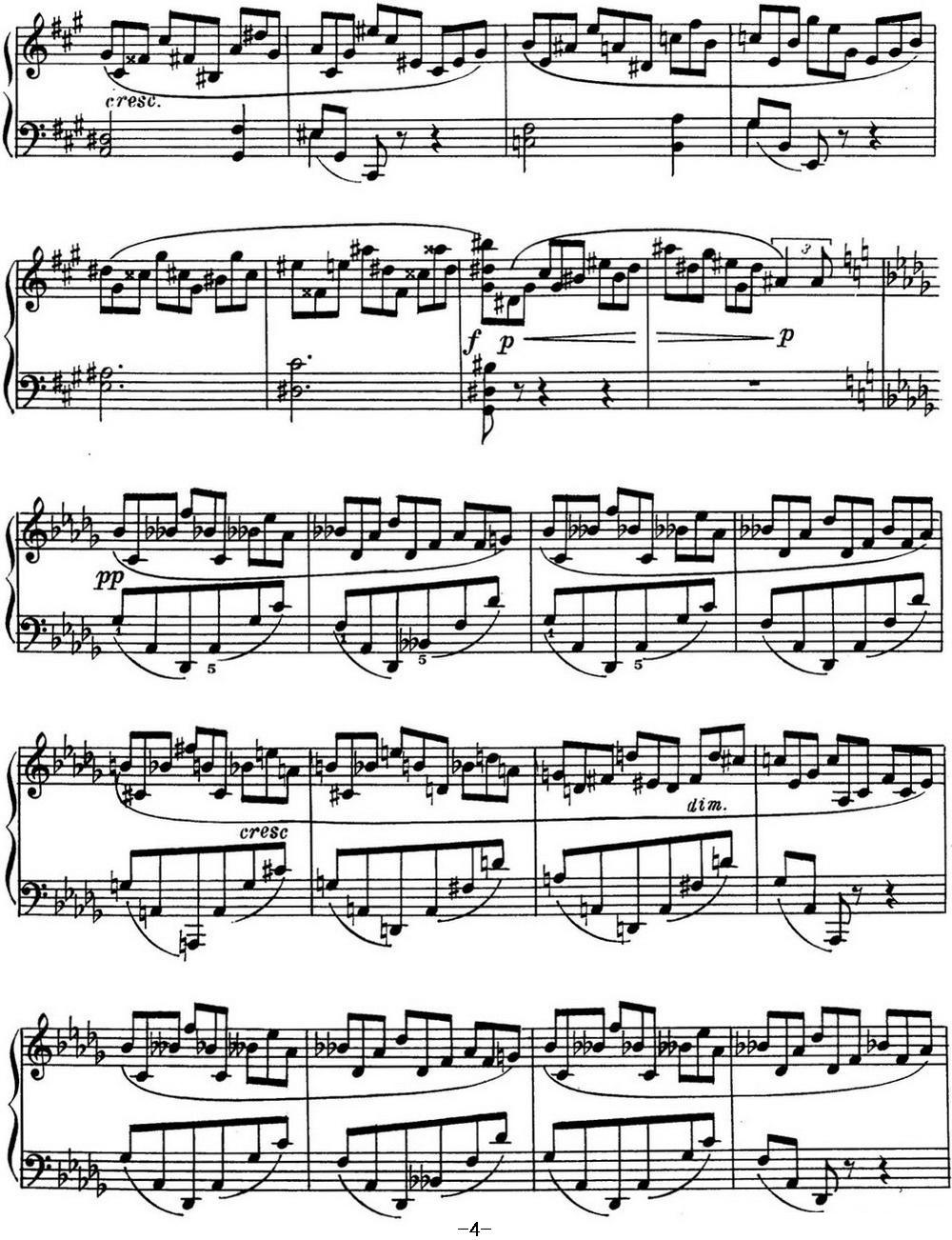 斯克里亚宾 钢琴练习曲 Op.42 No.1 Alexander Scriabin Etudes钢琴曲谱（图4）