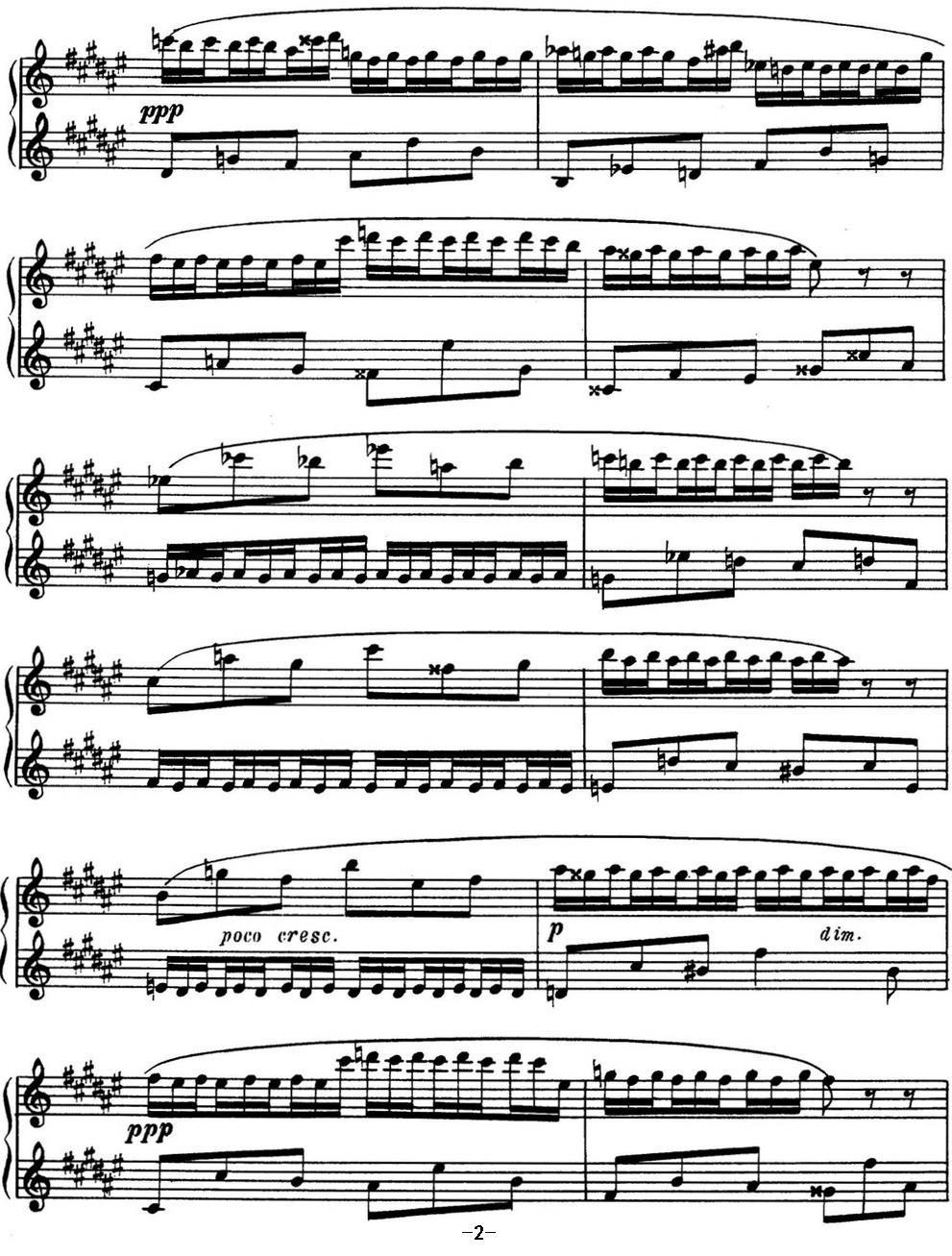 斯克里亚宾 钢琴练习曲 Op.42 No.3 Alexander Scriabin Etudes钢琴曲谱（图2）
