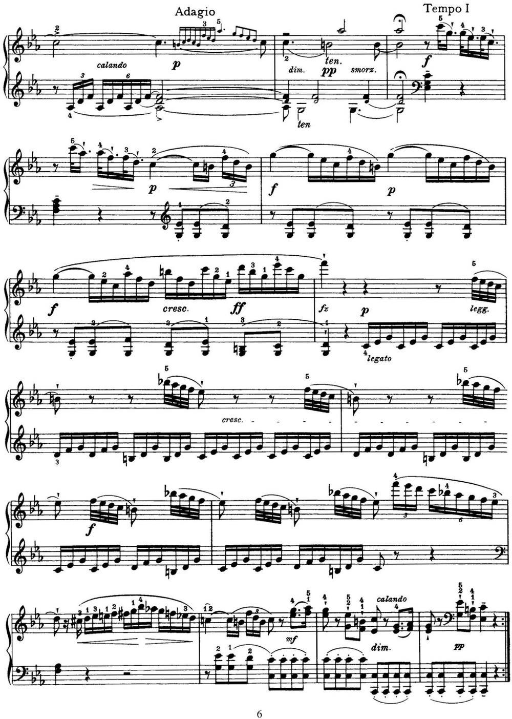 海顿 钢琴奏鸣曲 Hob XVI 20 in C minor钢琴曲谱（图6）