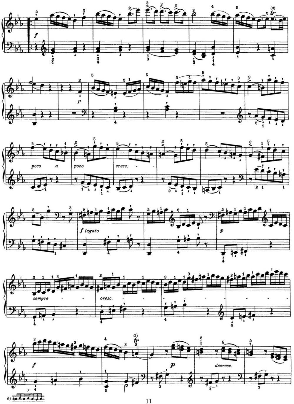 海顿 钢琴奏鸣曲 Hob XVI 20 in C minor钢琴曲谱（图11）