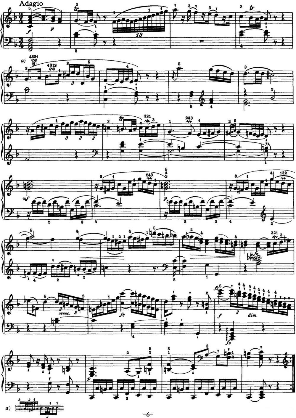 海顿 钢琴奏鸣曲 Hob XVI 21 in C major钢琴曲谱（图6）