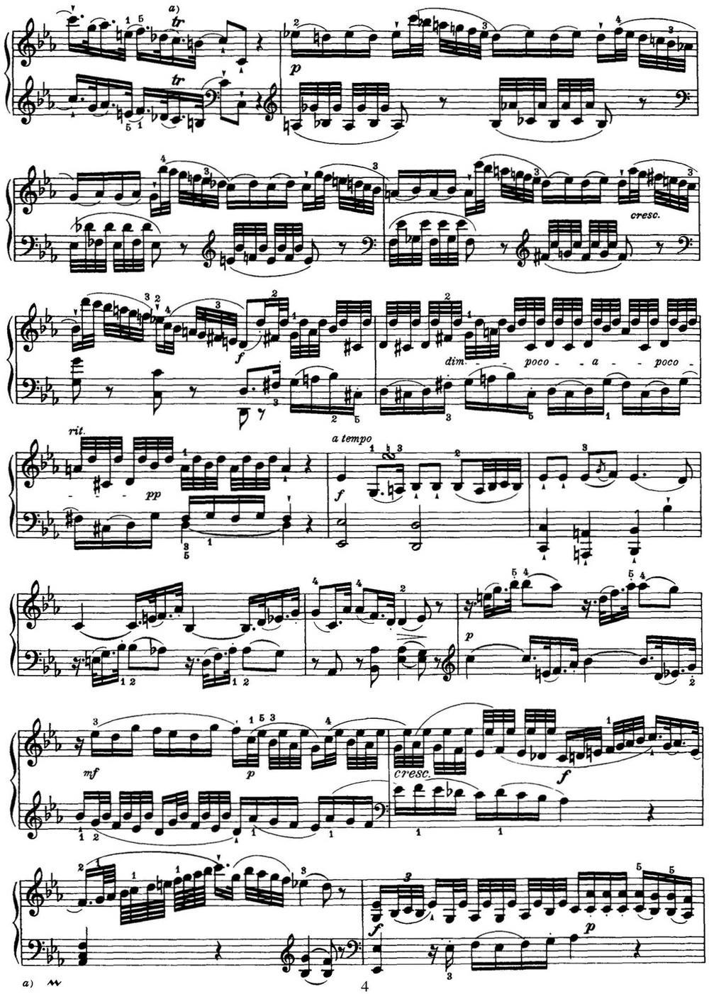 海顿 钢琴奏鸣曲 Hob XVI 25 in E-flat major钢琴曲谱（图4）