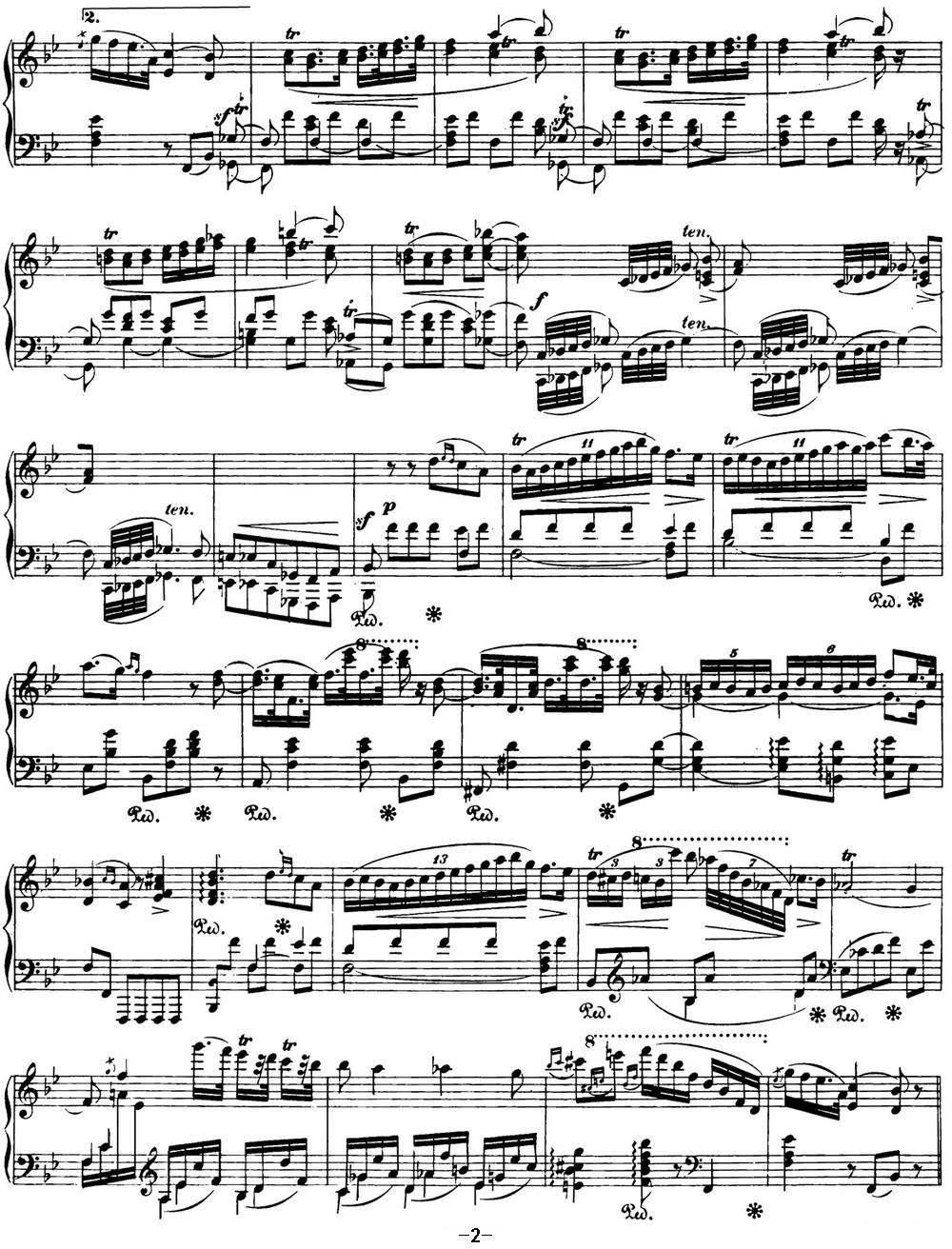 肖邦 波兰舞曲 Op.posth.71 No.2 降B大调钢琴曲谱（图2）