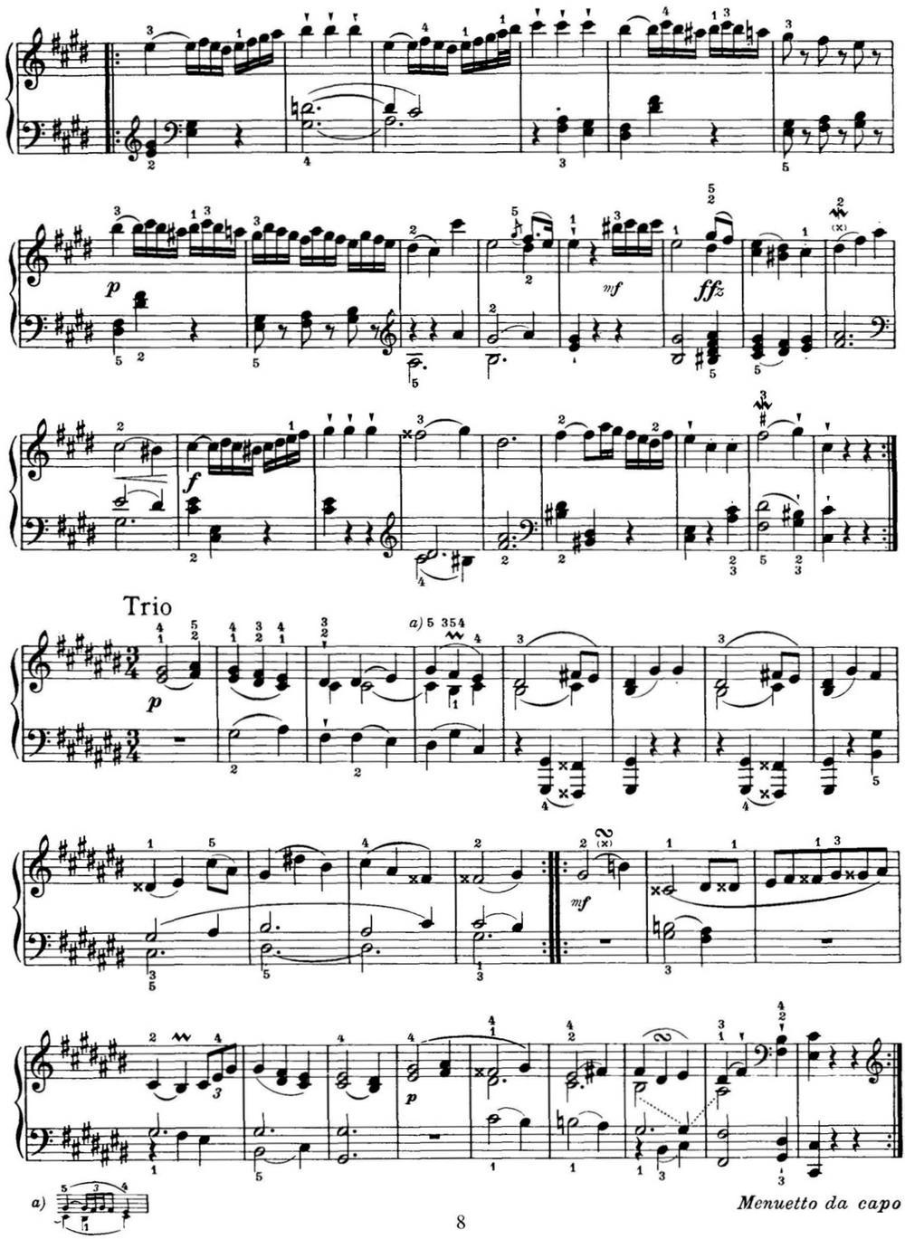 海顿 钢琴奏鸣曲 Hob XVI 36 in C-sharp minor钢琴曲谱（图8）