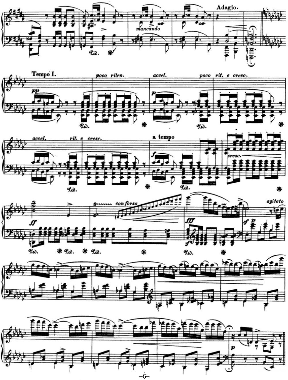 肖邦 波兰舞曲 Op.26 No.2 降e小调 Polonaise钢琴曲谱（图5）