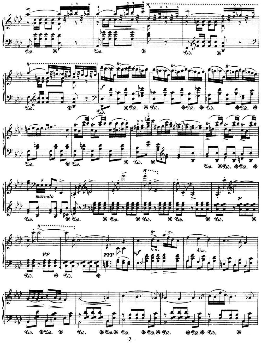 肖邦 波兰舞曲 Op.posth.71 No.3 f小调钢琴曲谱（图2）