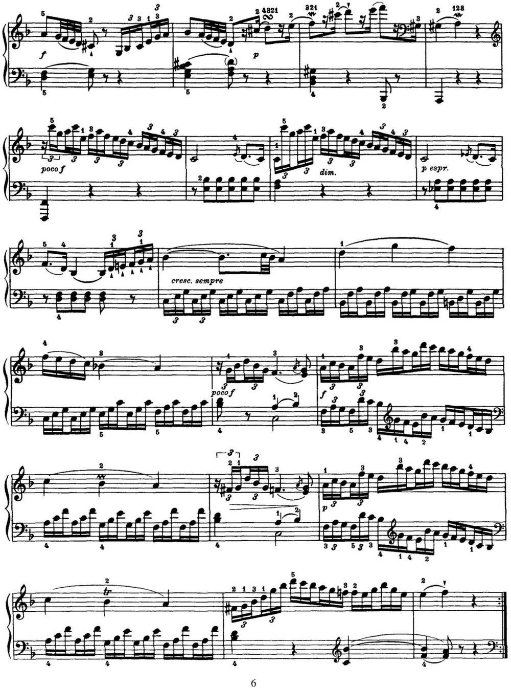 海顿 钢琴奏鸣曲 Hob XVI 33 in D major钢琴曲谱（图6）