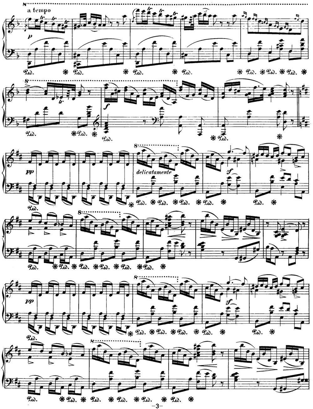 肖邦 波兰舞曲 Op.posth.71 No.1 d小调钢琴曲谱（图3）