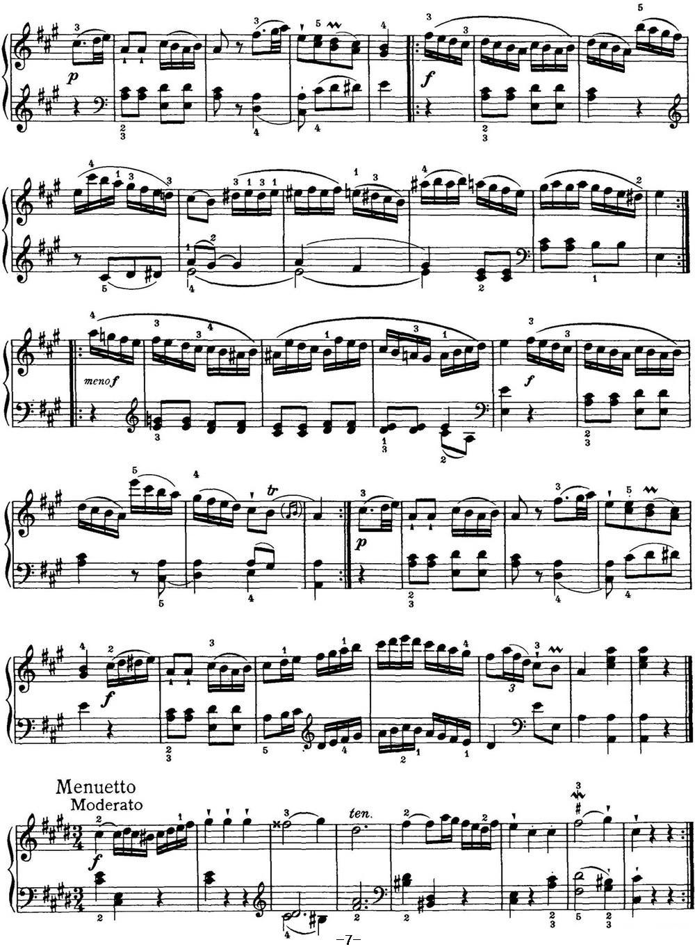 海顿 钢琴奏鸣曲 Hob XVI 36 in C-sharp minor钢琴曲谱（图7）
