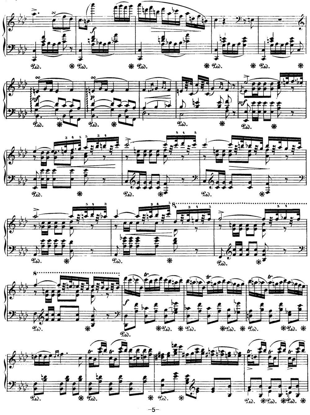 肖邦 波兰舞曲 Op.posth.71 No.3 f小调钢琴曲谱（图5）