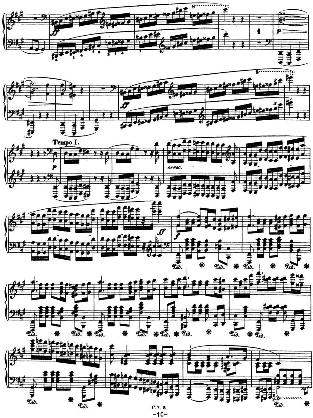 肖邦 波兰舞曲 Op.44 升f小调 Polonaise钢琴曲谱（图10）