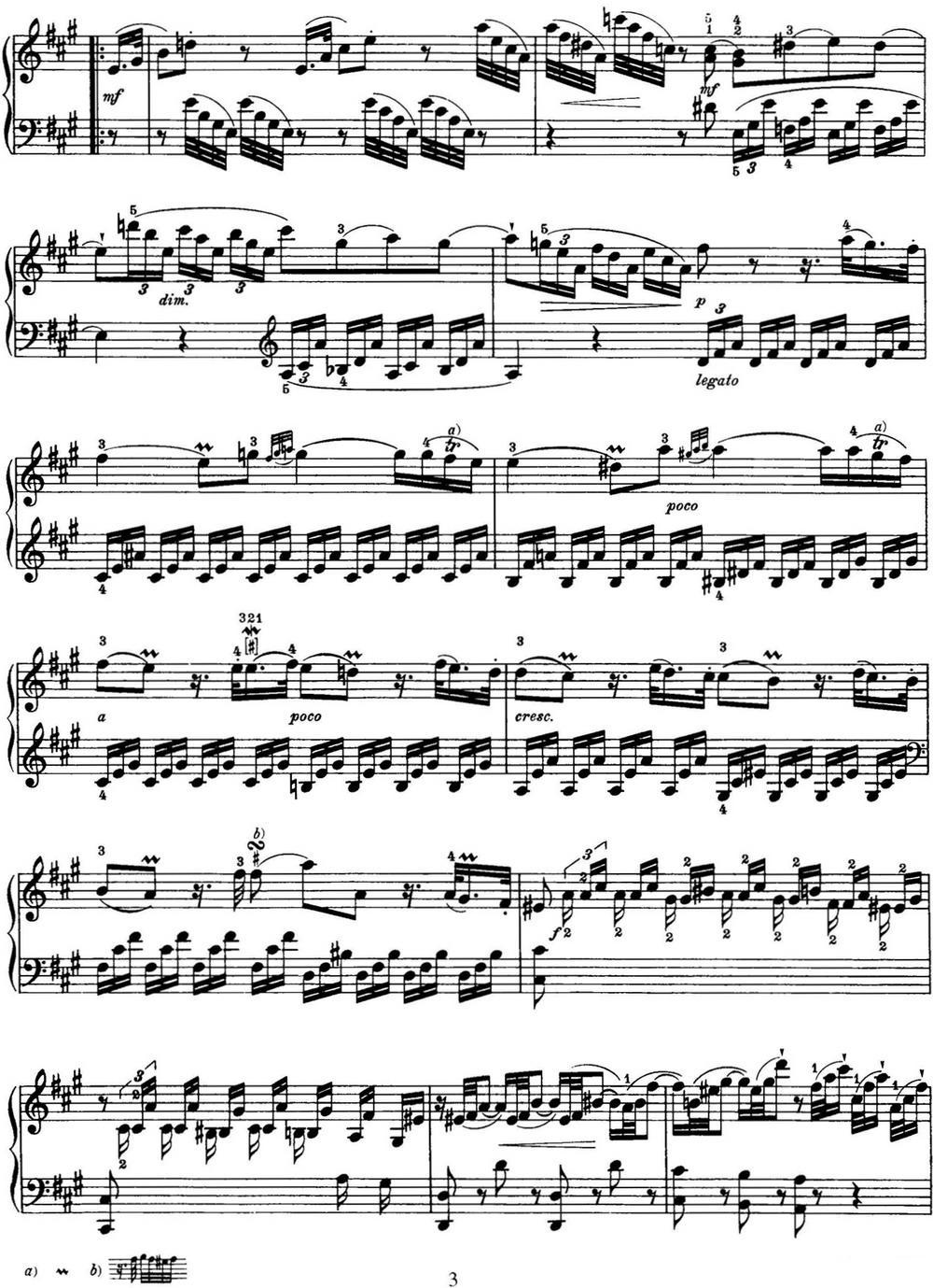 海顿 钢琴奏鸣曲 Hob XVI 26 in A major钢琴曲谱（图3）