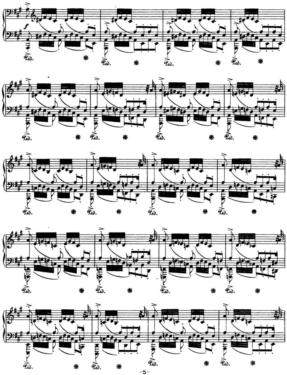 肖邦 波兰舞曲 Op.44 升f小调 Polonaise钢琴曲谱（图5）