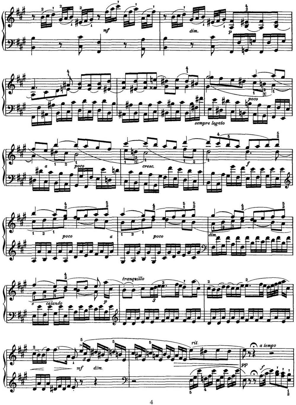 海顿 钢琴奏鸣曲 Hob XVI 26 in A major钢琴曲谱（图4）