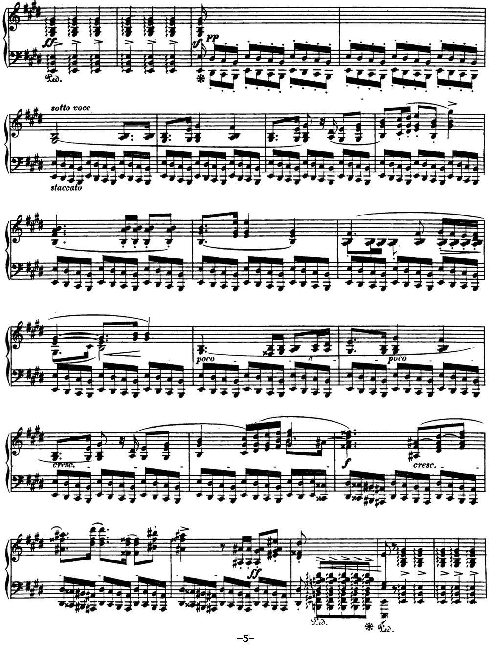 肖邦 波兰舞曲 英雄 Op.53 降A大调 Polonaise钢琴曲谱（图5）