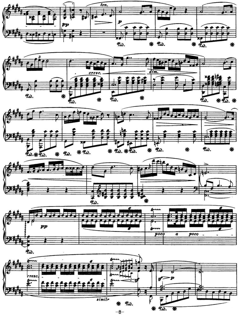 肖邦 幻想波兰舞曲 Op.61 降A大调 Polonaise钢琴曲谱（图8）