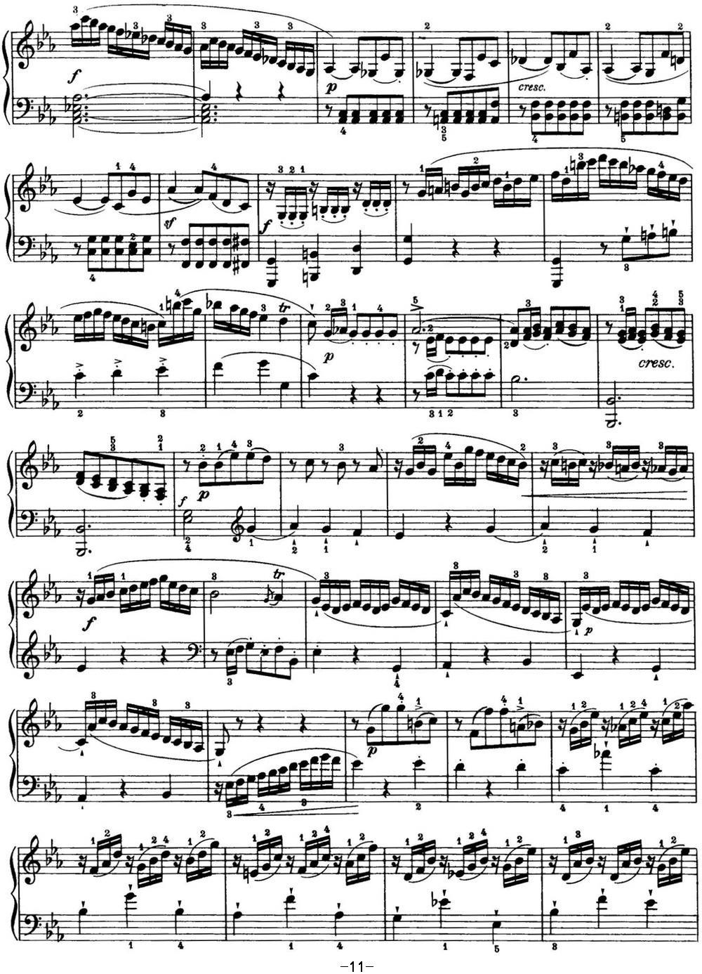 海顿 钢琴奏鸣曲 Hob XVI 45 Divertimento Eb major钢琴曲谱（图11）