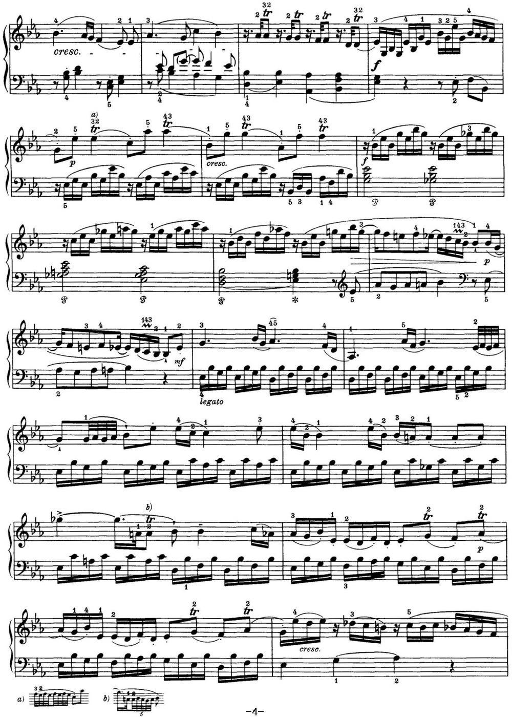 海顿 钢琴奏鸣曲 Hob XVI 45 Divertimento Eb major钢琴曲谱（图4）