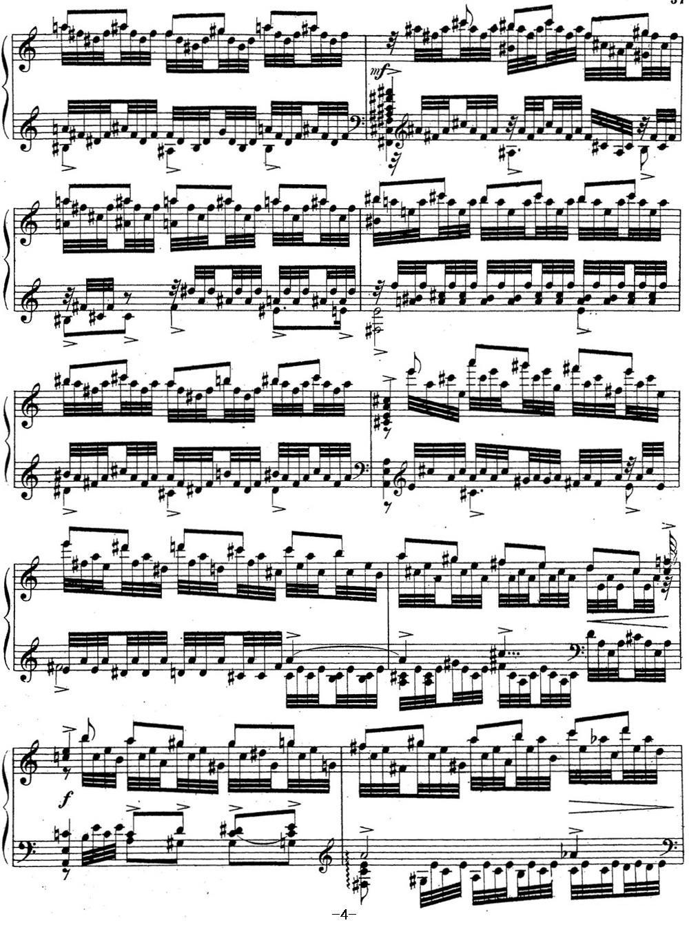 拉赫玛尼诺夫 音乐瞬间 Op.16 No.6 C大调钢琴曲谱（图4）