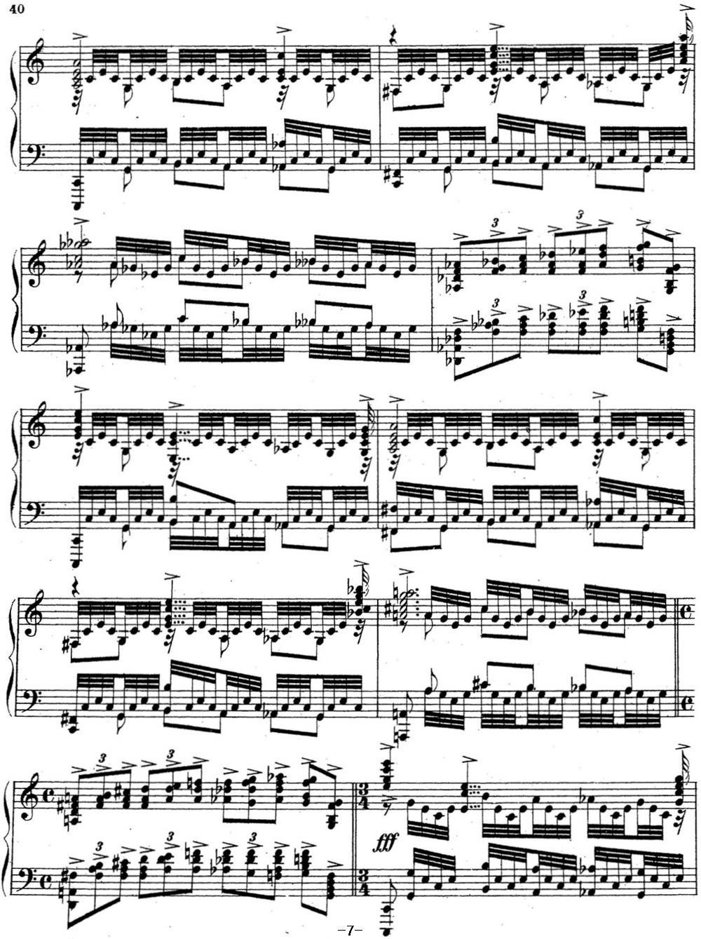 拉赫玛尼诺夫 音乐瞬间 Op.16 No.6 C大调钢琴曲谱（图7）