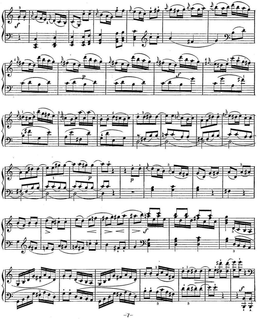 海顿 钢琴奏鸣曲 Hob XVI 48 in C major钢琴曲谱（图6）
